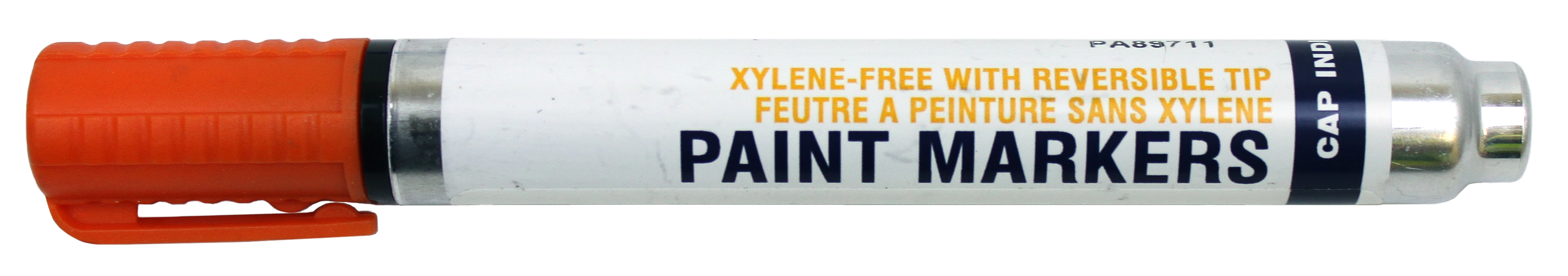 Xylene-Free Industrial Paint Markers with Reversible Tip - Orange - Q12